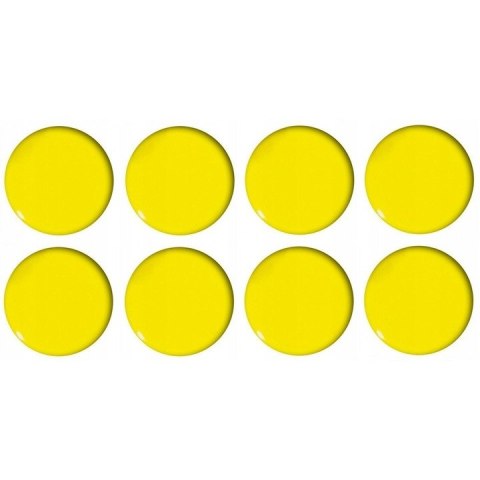 Magnesy do tablic żółte wypukłe 20mm (8szt.) GM300-PY8 TETIS