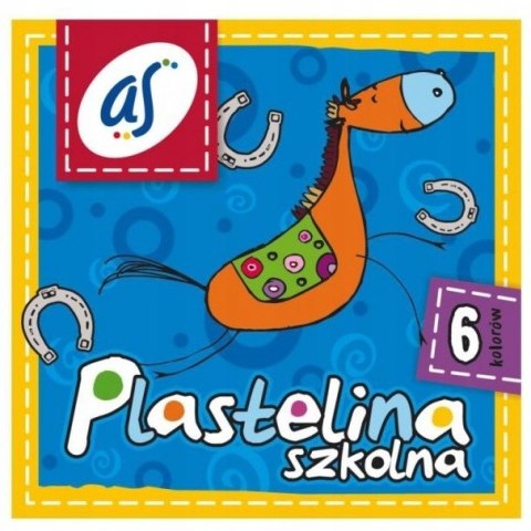 Plastelina dla dzieci szkolna AS zestaw 6 kolorów 303219001 ASTRA
