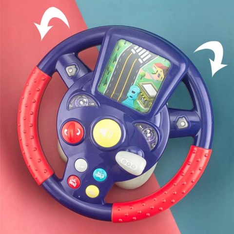 Interaktywna Kierownica dla Dzieci Symulator Jazdy Światła Dźwięki