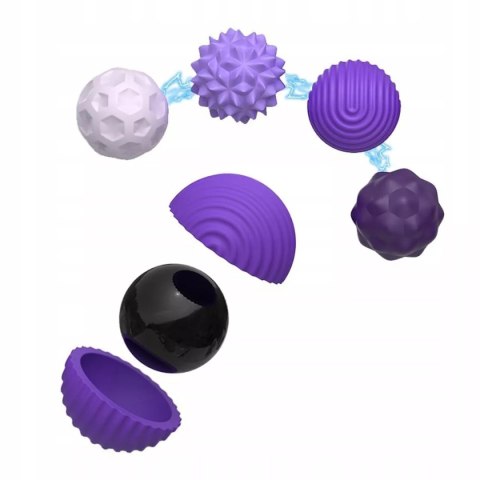 Magnetyczne kulki sensoryczne antystresowe z etui ADHD ASD SI 8 szt fiolet