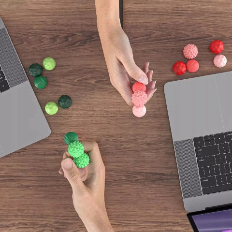 Magnetyczne kulki sensoryczne antystresowe z etui ADHD ASD SI 8 szt zielone