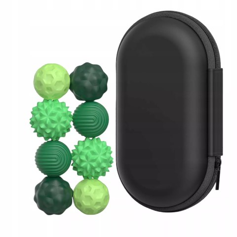 Magnetyczne kulki sensoryczne antystresowe z etui ADHD ASD SI 8 szt zielone