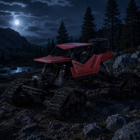 Samochód zdalnie sterowany na pilota RC Rock Crawler 4x4 LHC012 auto 2w1 czerwony