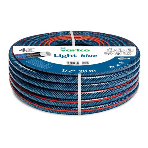 Wąż ogrodowy VARTCO LIGHT BLUE 1/2" 30mb