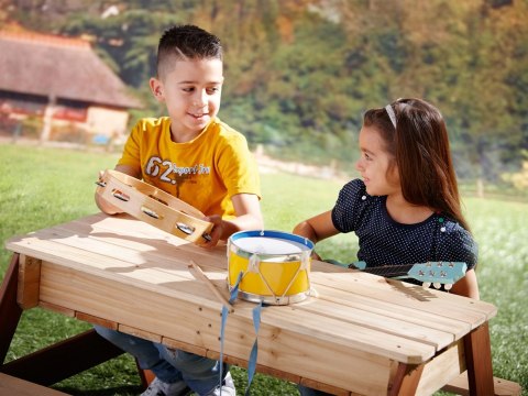 AXI Stół Piknikowy Nick z Ławką i Parasolem oraz Pojemnikami na Wodę/Piasek