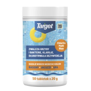 Chlortix Multi Blue - Zwalcza Glony I Dezynfekuje Wodę Basenową 1kg (50 x 20g)