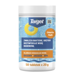 Chlortix Multi - Zwalcza Glony I Dezynfekuje Wodę Basenową (50 X 20g) 1kg
