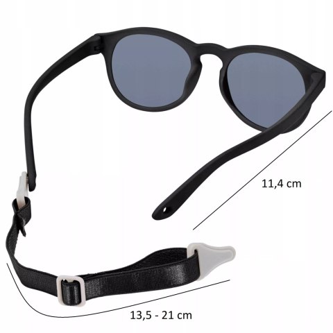 Dooky Hawaii BLACK Okulary przeciwsłoneczne dla dzieci elastyczne 6-36M