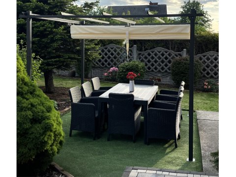 PERGOLA ogrodowa Para Sole ESTIVO Altana tarasowa 3x3x2,2m SP0835