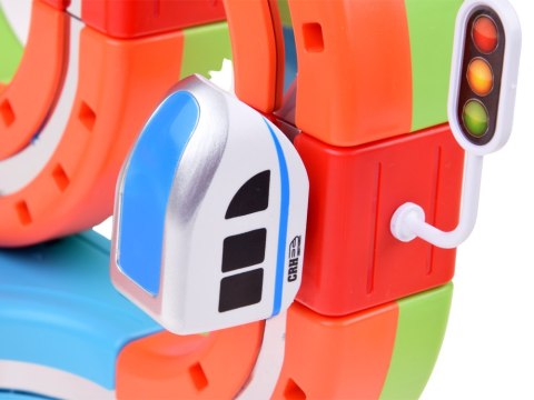 KLOCKI MAGNETYCZNE Tor magnetyczny dla pociągów - 135ele kolejka DIY ZA6330