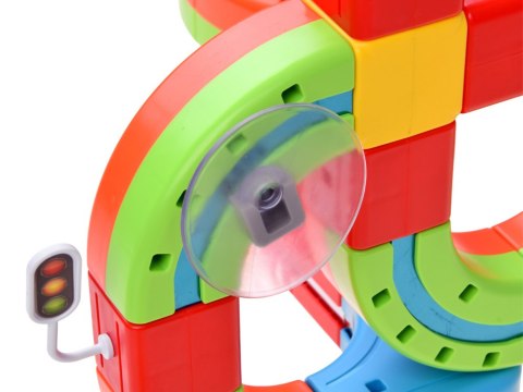 KLOCKI MAGNETYCZNE Tor magnetyczny dla pociągów - 135ele kolejka DIY ZA6330