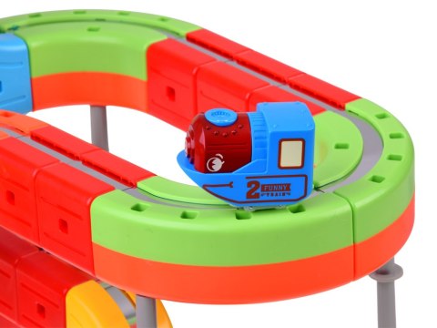 KLOCKI MAGNETYCZNE Tor magnetyczny dla pociągów - 178ele kolejka DIY ZA6331