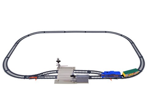 Kolejka Elektryczna Pociąg Towarowy Tory 335 cm Przejazd Rogatki RC0781