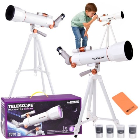 Teleskop dla Dzieci Statyw 107 cm 4 Okulary Luneta Celownik ES0029