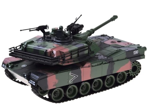Czołg Zdalnie Sterowany RC Abrams M1A1 Dym Dźwięk Światło 45cm RC0770