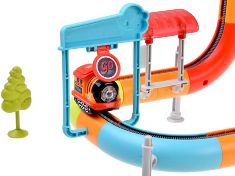 KLOCKI MAGNETYCZNE Tor magnetyczny dla pociągów - 114ele kolejka DIY ZA6578