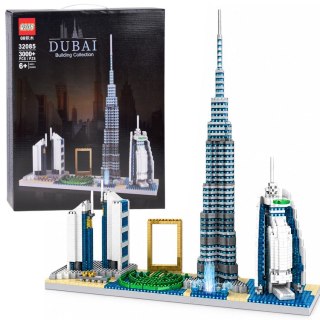 Klocki konstrukcyjne Wieżowce Dubaj - słynne budowle miasta 3000+ele ZA6269