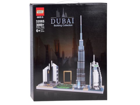 Klocki konstrukcyjne Wieżowce Dubaj - słynne budowle miasta 3000+ele ZA6269