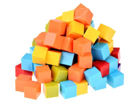 Klocki magnetyczne - KOLOROWE kostki konstrukcyjne BLOKI 96ele ZA6343