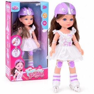Lalka interaktywna na rolkach 35 cm tańcząca gra melodie ZA6362