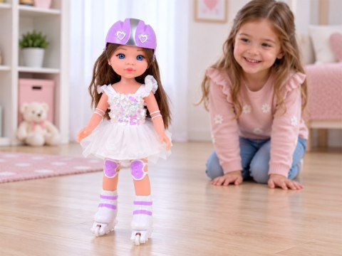 Lalka interaktywna na rolkach 35 cm tańcząca gra melodie ZA6362