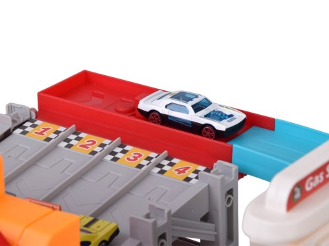 Piętrowy GARAŻ DLA AUT 4w1 wyrzutnia parking winda stacja +8x pojazd ZA6353