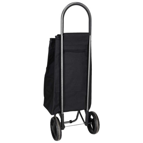 Wózek torba na zakupy na kółkach kieszeń termiczna 95cm czarna
