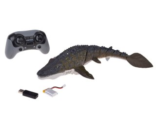 Zdalnie Sterowany Mozazaur dinozaur wodny Pływa Rozpyla Wodę 40 cm RC0801