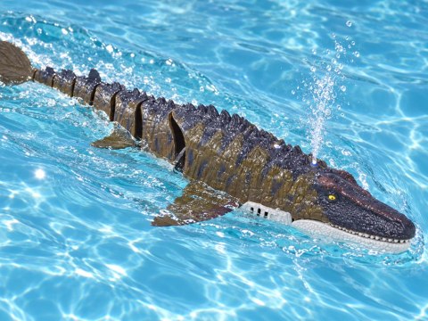 Zdalnie Sterowany Mozazaur dinozaur wodny Pływa Rozpyla Wodę 40 cm RC0801