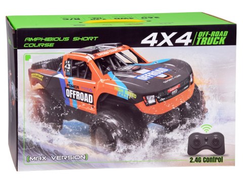 Auto terenowe zdalnie sterowane 4x4 Amfibia jazda po wodzie i lądzie RC0778