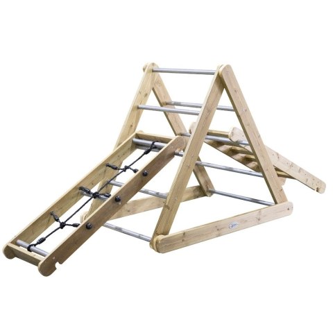 CLASSIC WORLD EDU Drewniany Plac Zabaw XL Zestaw Drabinka Montessori do Wspinaczki