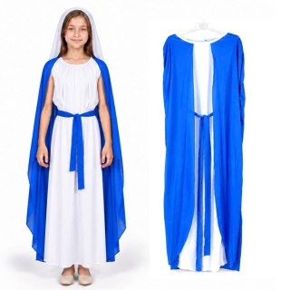 Kostium MARYJA Matka Boska - przebranie Jasełka i Kolędę Strój 110cm ZA6565