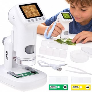 MIKROSKOP CYFROWY dla dzieci - ekran LCD, powiększenie 1600x, 1080P ES0030