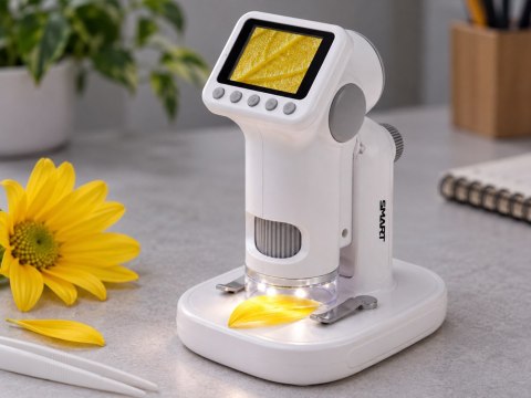 MIKROSKOP CYFROWY dla dzieci - ekran LCD, powiększenie 1600x, 1080P ES0030