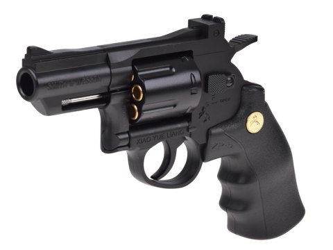 Pistolet REWOLWER - metalowy, automatyczny, zabawkowy + wymienne ele ZA6410