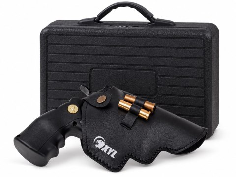Pistolet REWOLWER - metalowy, automatyczny, zabawkowy + wymienne ele ZA6410