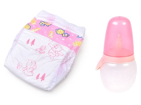 Interaktywna lalka BOBAS 40cm Pije, siusia + akcesoria z funkcjami ZA6311