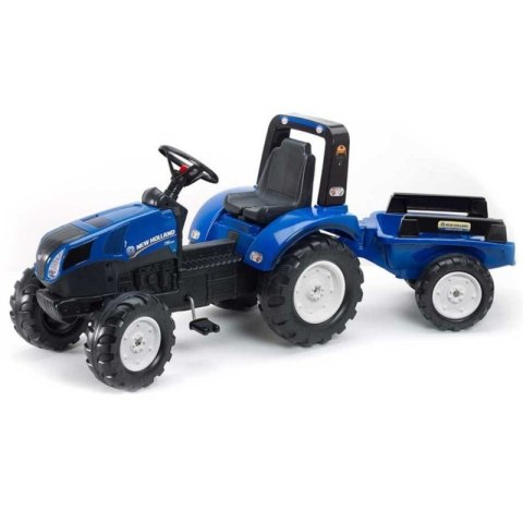FALK Traktor na Pedały New Holland Duży z Przyczepką od 3 lat