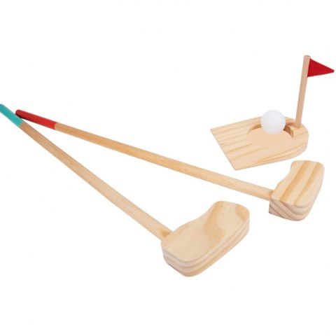 TOOKY TOY Drewniany Zestaw do Gry w Golfa dla 2 Osób 13 el.