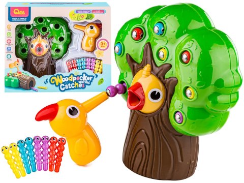 Gra zręcznościowa, Magnetyczny Dzięcioł I Robaczki - DRZEWKO Złap Robaczka NOWA WERSJA Gra zręcznościowa, Magnetyczny Dzięcioł I Robaczki - DRZEWKO Złap Robaczka NOWA WERSJA