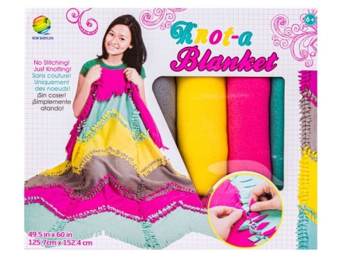 Kreatywny Zestaw, Wyszywanka, Pluszowy KOCYK Do Szycia DIY PATCHWORKOWA NARZUTKA KOC