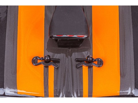 DUŻY Samochód Do Driftu Auto RC Drift 1:16 2,4 GHz PARA DYM Czarny Dodge 4WD LED