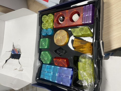 Klocki Magnetyczne, Konstrukcyjne, Świecące Elementy, Figury 3D 64 El. Przecena 1