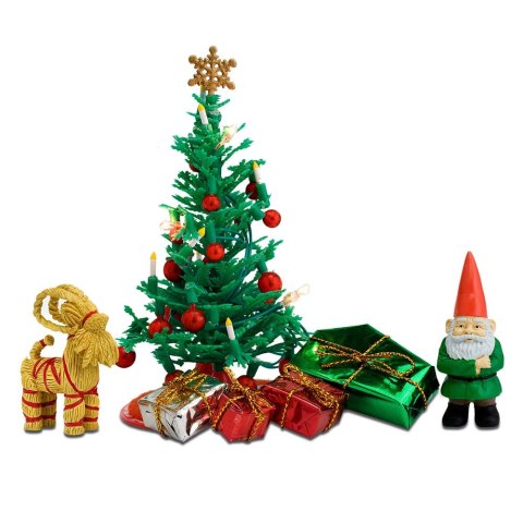 Dekoracje domku dla lalek święta zestaw, choinka, Boże Narodzenie, Lundby Dekoracje domku dla lalek święta zestaw, choinka, Boże Narodzenie, Lundby