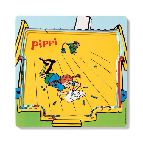 Drewniana układanka puzzle warstwowe Pippi Langstrumpf zabawka dla dzieci