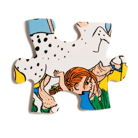 Drewniane puzzle Pippi Langstrumpf 20 szt. edukacyjna zabawka dla dzieci