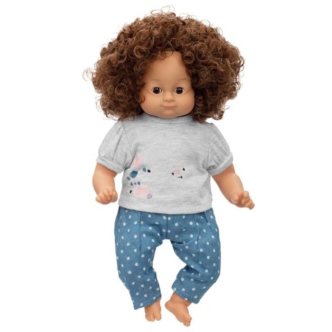 Jeansy i t-shirt dla lalki 36-40 cm, zabawa w przebieranie ubranka Skrallan