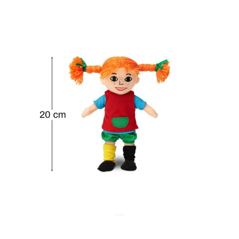 Miękka lalka Pippi Langstrumpf 20 cm, przytulanka, zabawka dla dzieci Miękka lalka Pippi Langstrumpf 20 cm, przytulanka, zabawka dla dzieci