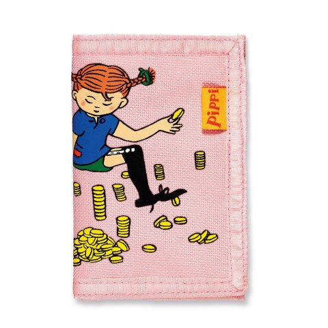 Portfel dla dzieci różowy, akcesoria, portmonetka, zabawka, wyprawka Pippi Portfel dla dzieci różowy, akcesoria, portmonetka, zabawka, wyprawka Pippi