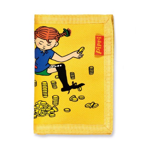 Portfel dla dzieci żółty, akcesoria, portmonetka, zabawka, wyprawka Pippi Portfel dla dzieci żółty, akcesoria, portmonetka, zabawka, wyprawka Pippi